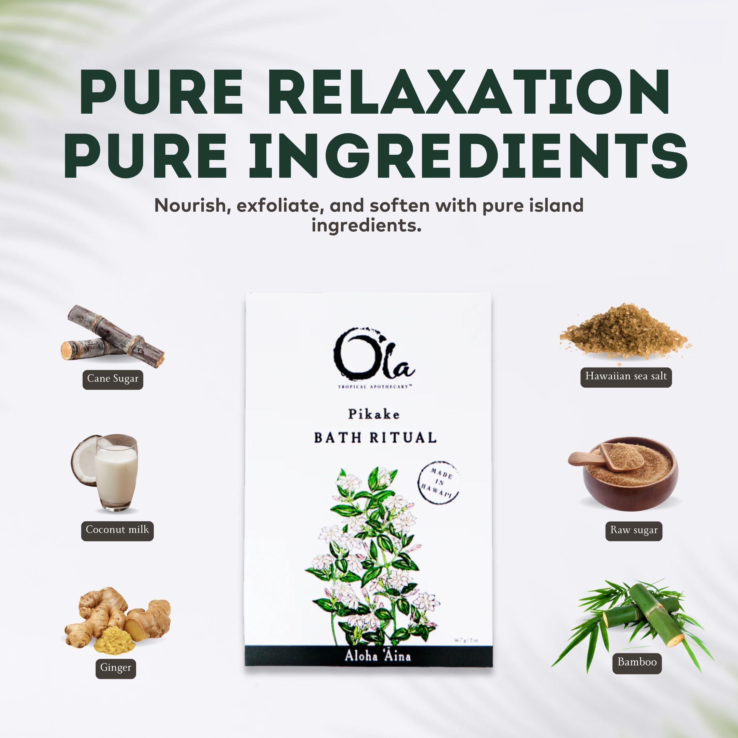 Tropical Apothecary Ola Tropical Apothecary Pikake Scented Hawaiian Sea Salt Bath Rituals - 2 oz