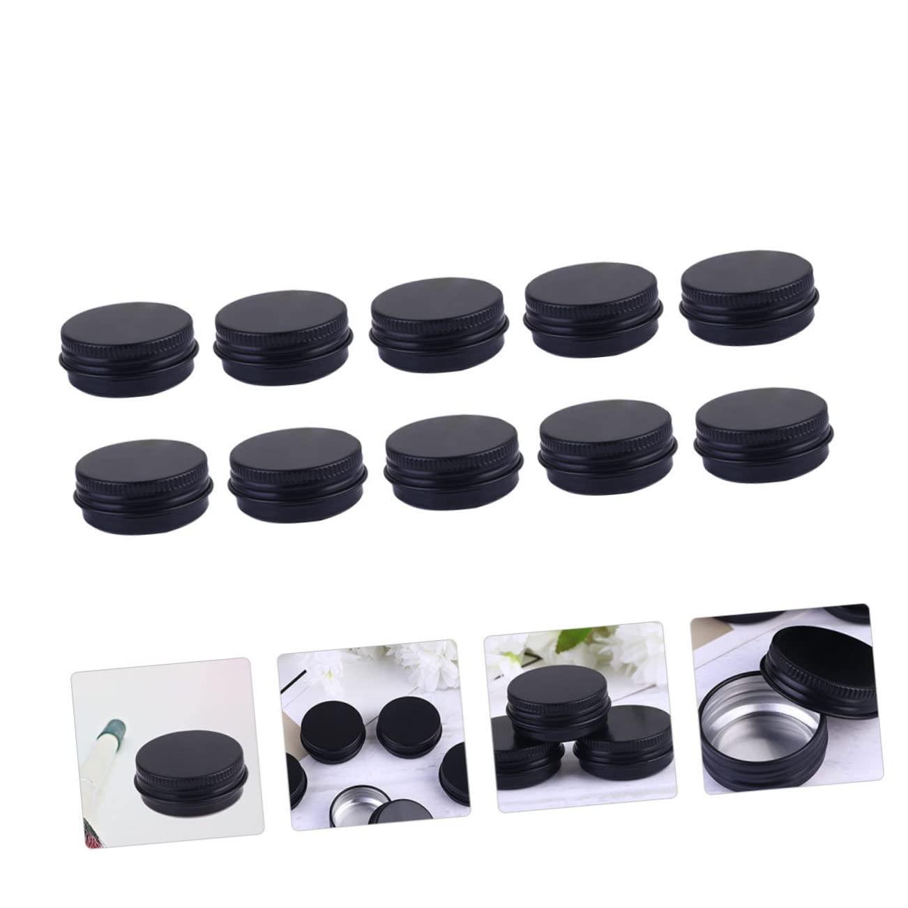 HONMEET HONMEET 20Pcs Aluminum Cream Jars 30ml Leak-Proof Lid Small Aluminum Jar for Cosmetics Cream Moisturizers