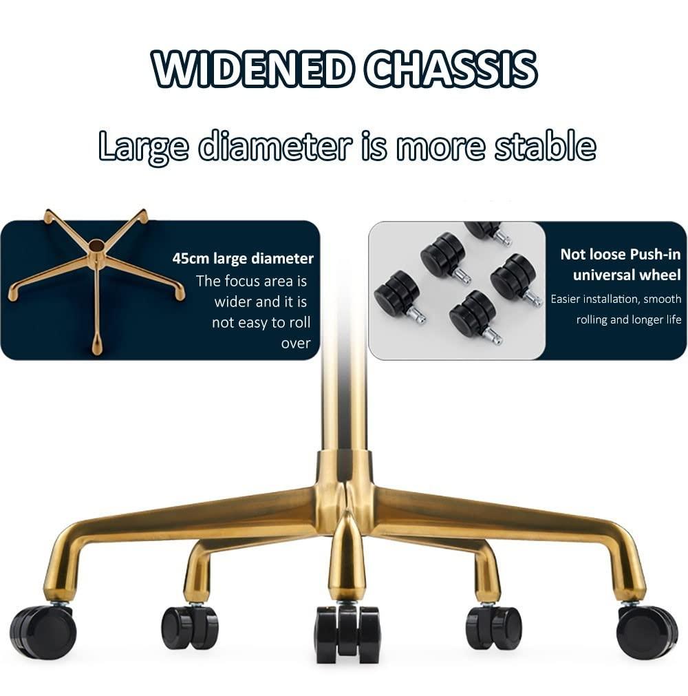 DYCIN Rolling Stools with Wheels Heavy Duty Set of 2 Bar Stool Barber Stool Height Adjustable Rolling Swivel Stool Chair for Salon, Factory, Shop Bar Salon Clinic (Color : R)