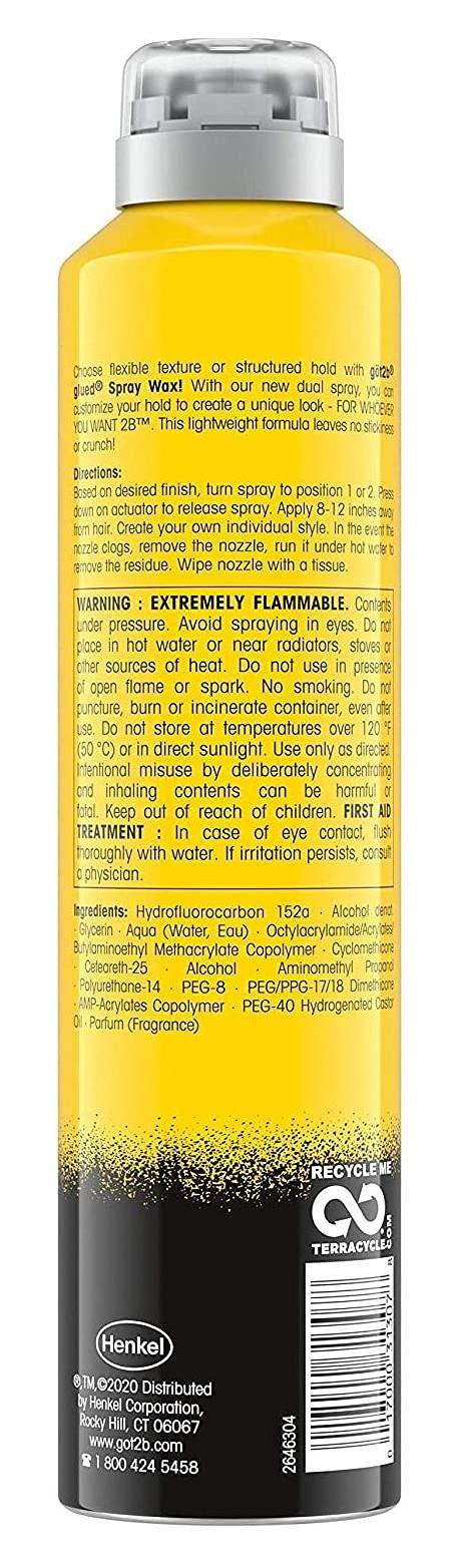 Got2B Got 2B Glued Spray Wax 2-In-1 8 Ounce (Pack of 6)