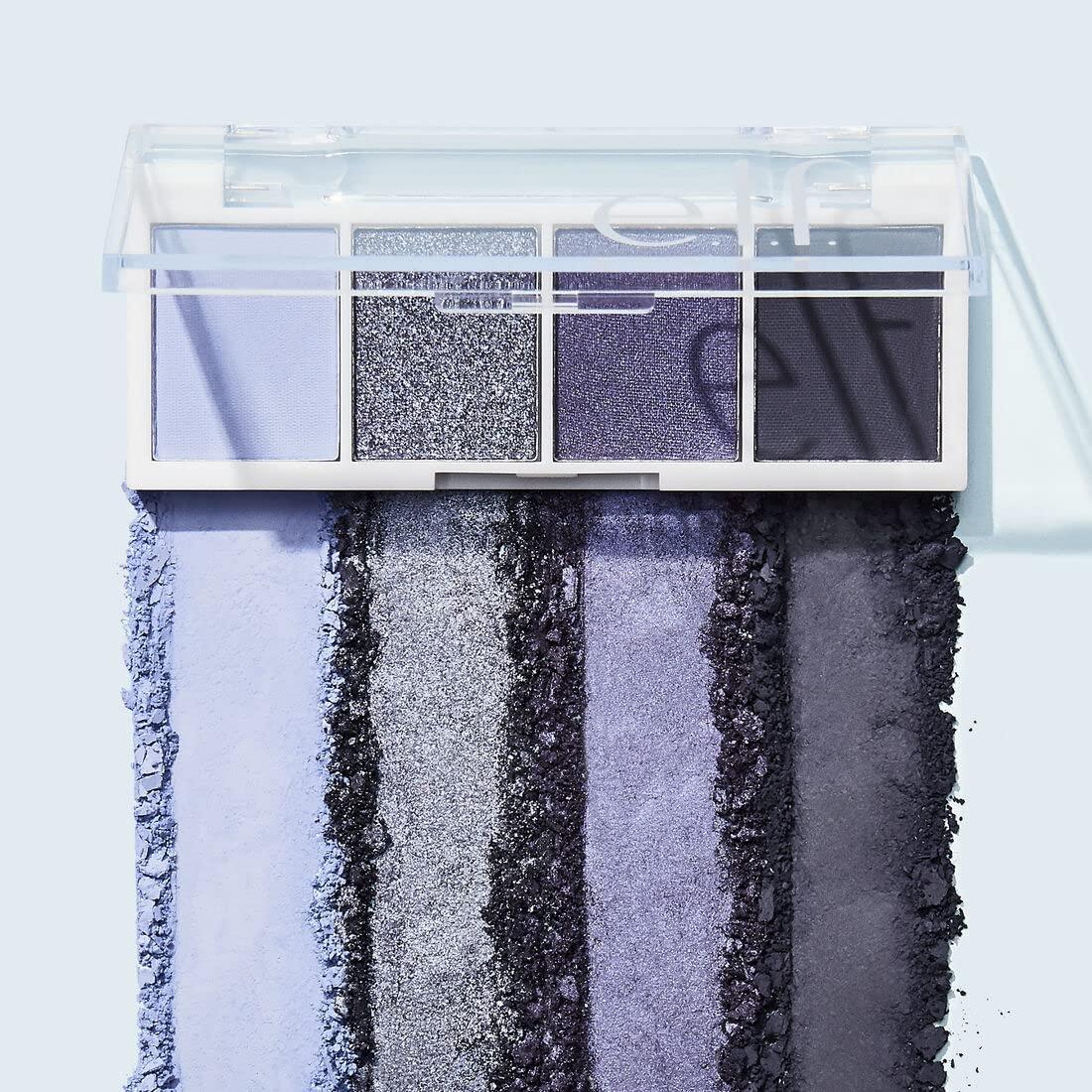 e.l.f. e.l.f. Bite-Size Eyeshadow, Ultra-Pigmented Eye Makeup Quad, 4 Matte & Shimmer Shades, Creamy & Blendable Powder, Açaí You, 0.12 Oz