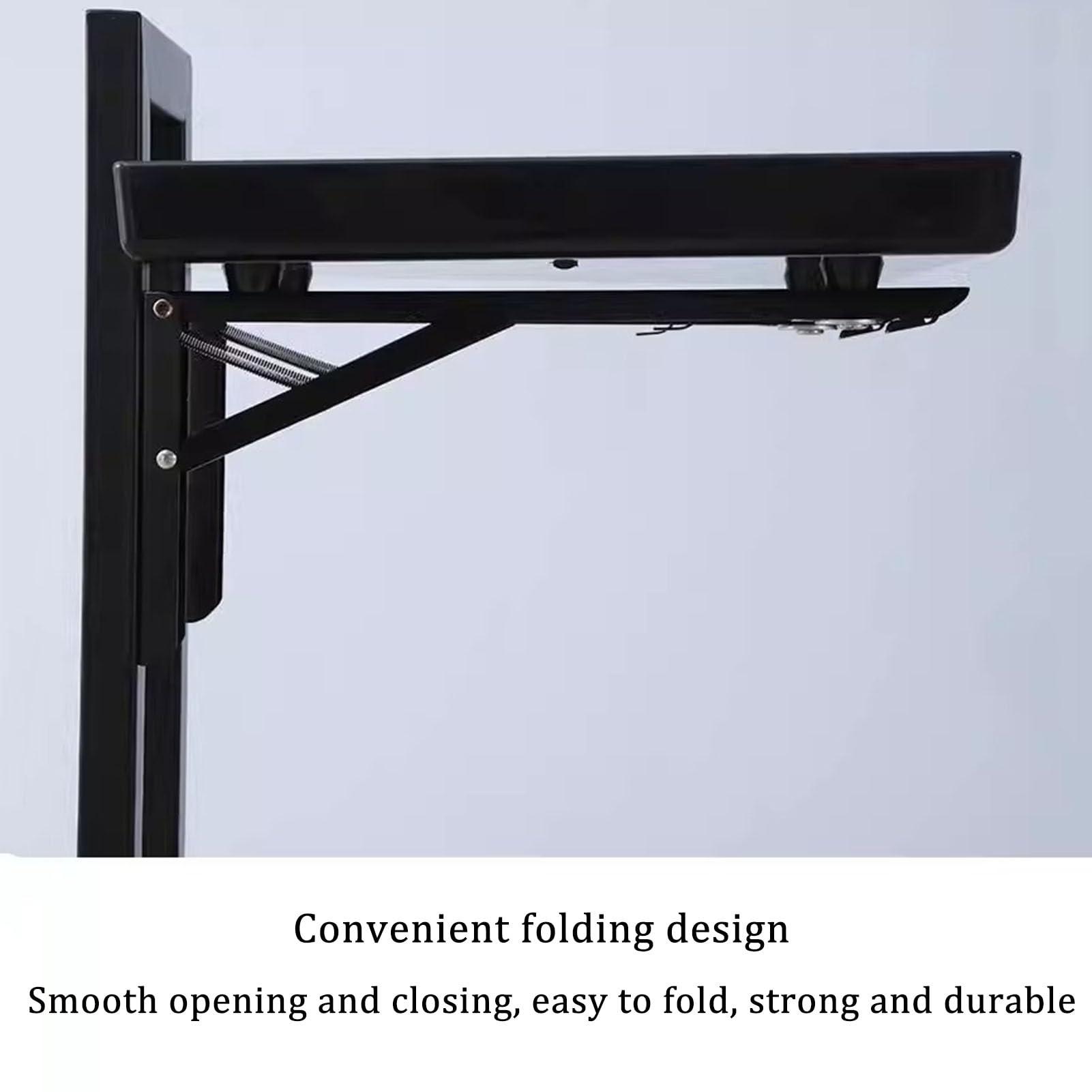 RIYIFANRONG Salon Barber Shop Trolley with Wheels, Professional Stainless Steel Metal Beauty Hair Salon Instrument Tray Rolling Cart Tattoo Tray, with Collapsible Metal Trays, Multipurpose Tool Cart