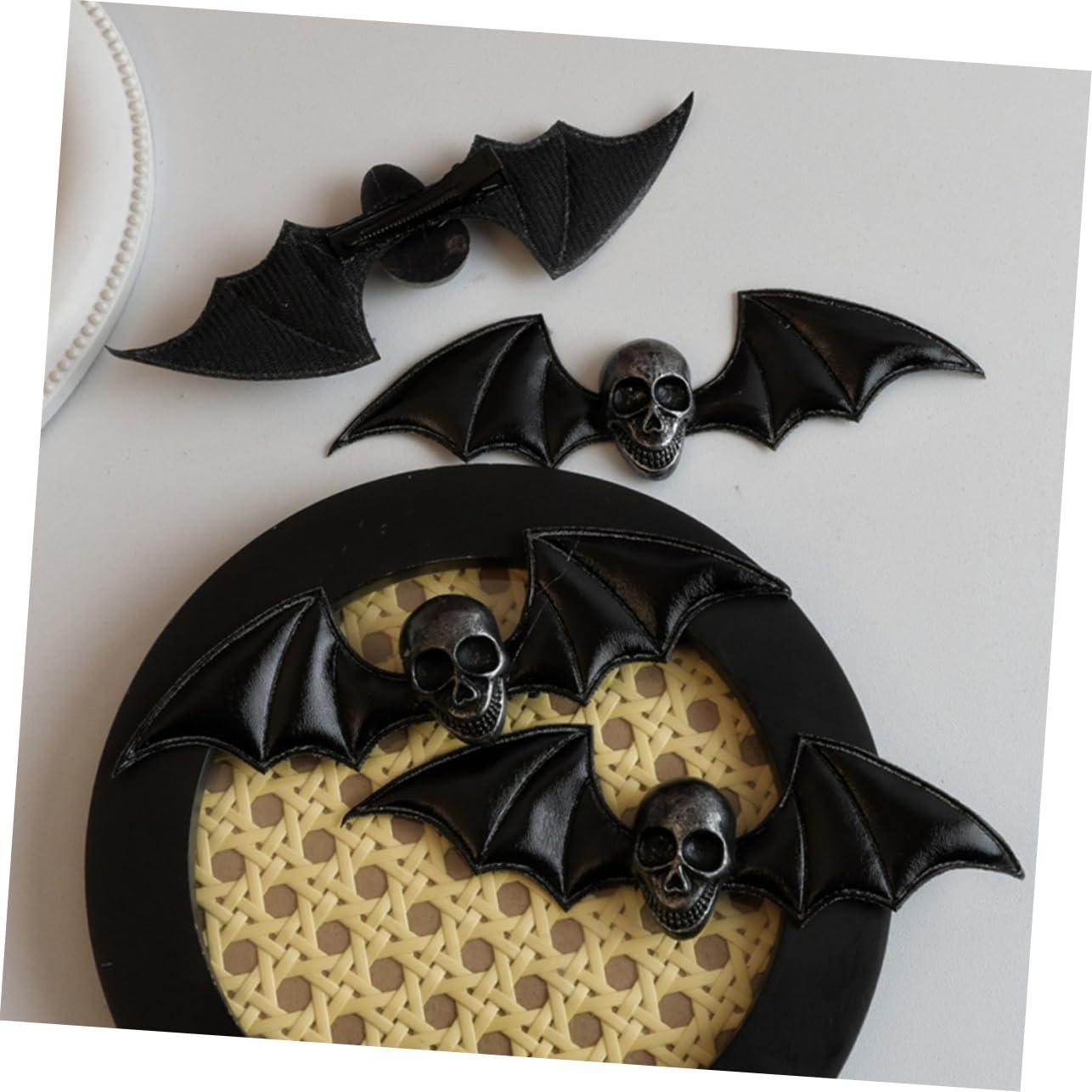 Beatifufu Beatifufu 2pcs Punk Hair Clip Bat Hair Barrettes Retro Hair Clips Bat Hair Clips Hair Jewels for Women Vintage Hair Clips Halloween Hair Accessories Hair Pin Costume Hair Clips Plastic