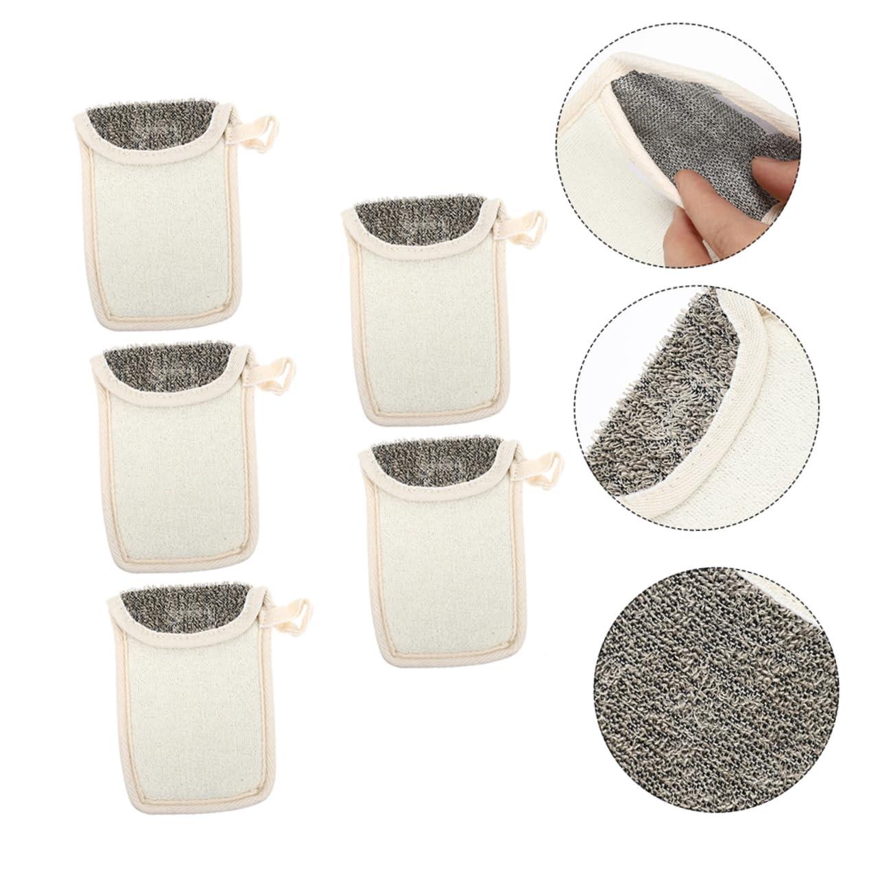 AUTSUPPL AUTSUPPL 5pcs Soap Bag Net Facial Er Exfoliating Mesh Soap Net Pouch Face Cleaning Foaming Net Cleansing Foaming Net Dry Fast Easy to Hang