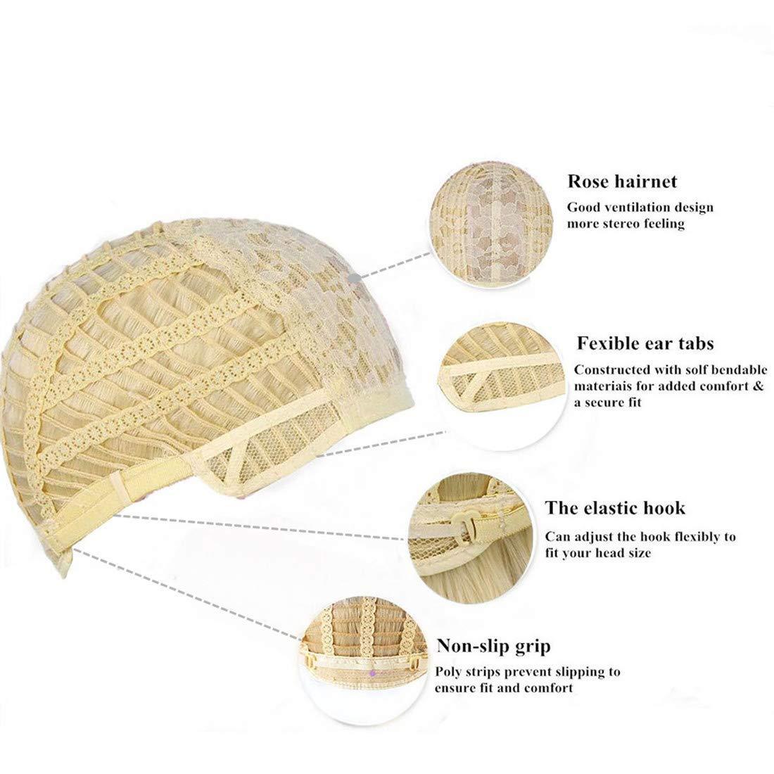 Swiking Swiking Mens White Wig Short Straight Natural Old Men Realistic Layered Hair Wig Daily Cosplay Replacement Wigs s(White)