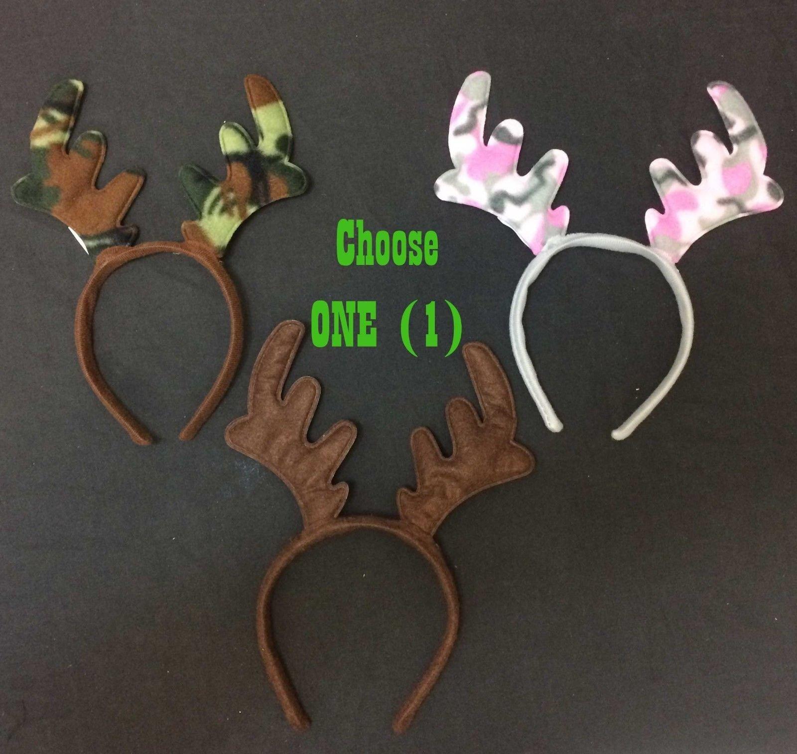 Forum Novelties Forum Novelties Adult Funny Reindeer Antler Headband Ugly Christmas Sweater Moose Costume-Pick(#G91600-3 Pack (1 of Each Style))