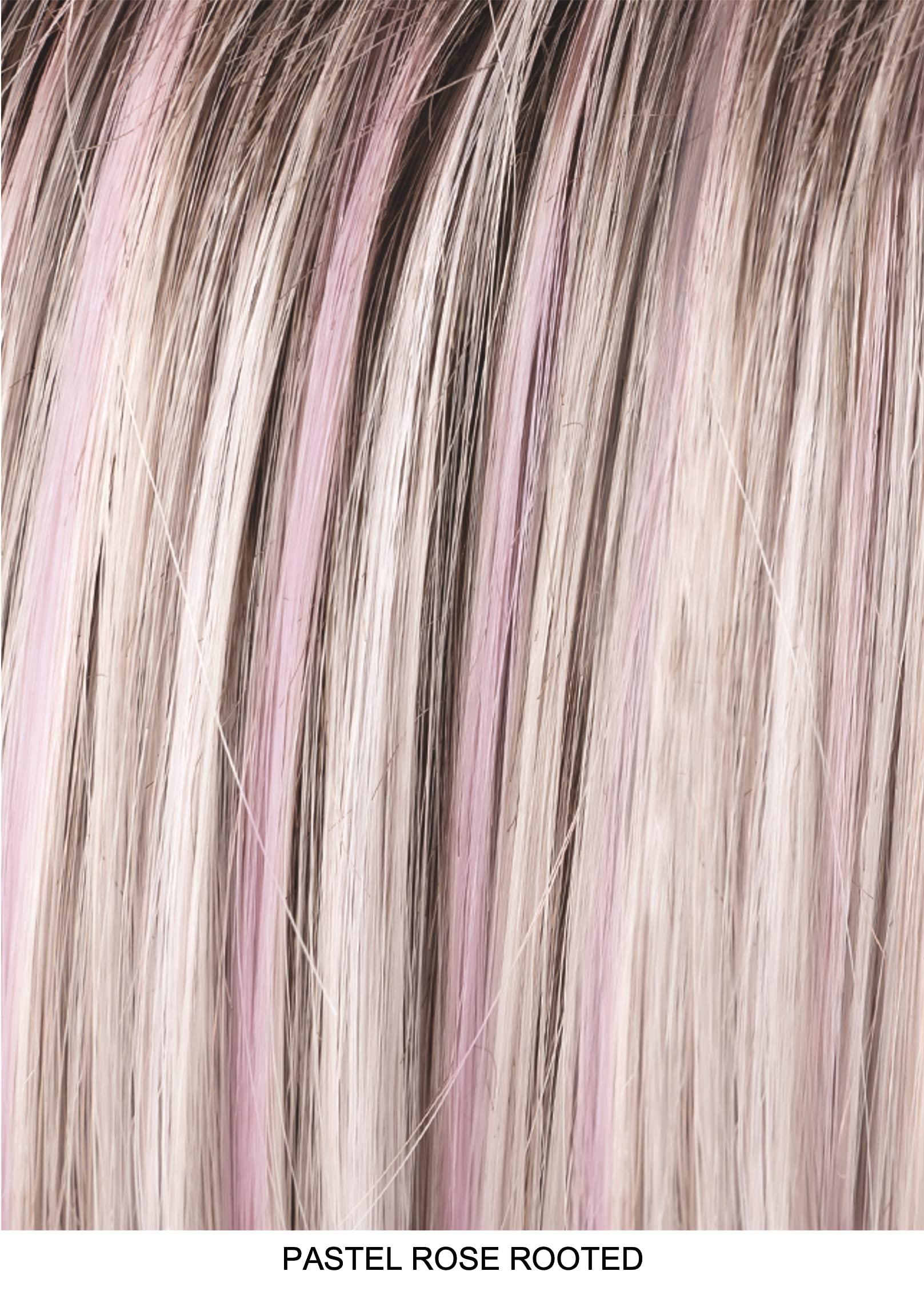 Belle of Hope Belle of Hope LINK Lace Front Mono Part Heat Friendly Synthetic Wig by Ellen Wille, 5PC Bundle: Wig, 4oz Mara Ray Enriched Shampoo & Conditioner, Wig Stand, and 19 Page Guide (Pastel Rose Rooted)