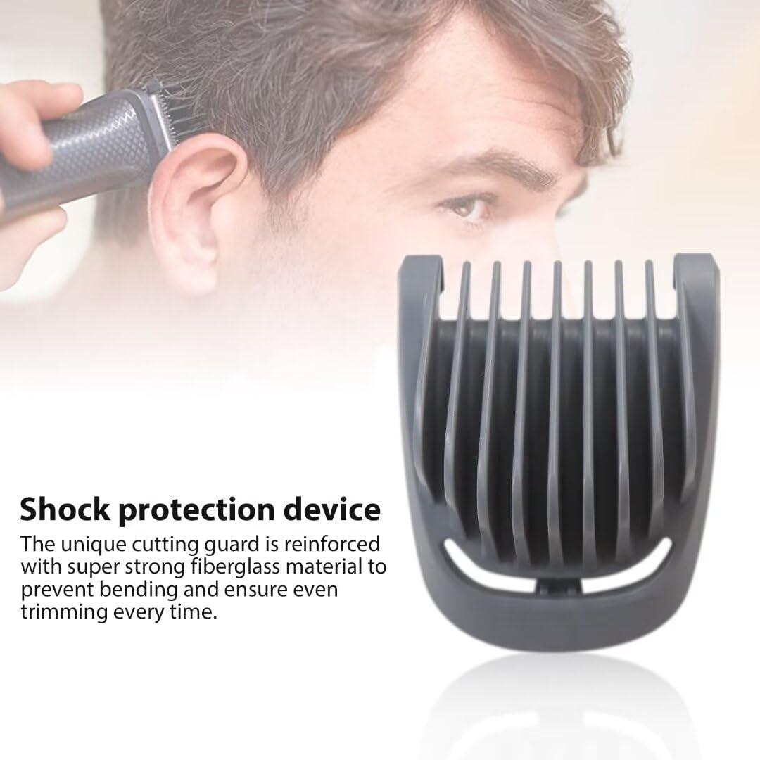 USonline911 Replacement 1mm+2mm Beard Stubble Hair Guide Guard Comb for Philips Norelco Multigroom Trimmer MG3750 MG3760 MG5750 MG5760 MG7750 MG7770 MG7790 MG7791