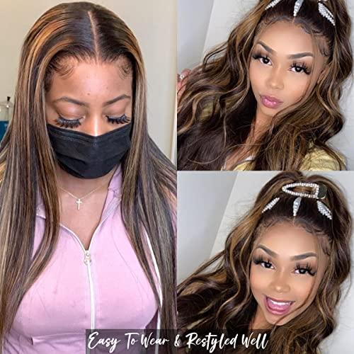 Asteria Asteria Hair Clip in Extensions Human Hair Full Head Ombre Natural Black Fading to Honey Blonde Real Hair Extensions Clip in Human Hair Highlights Straight Clip Ins For Women 7 Pcs 120g 20 Inch