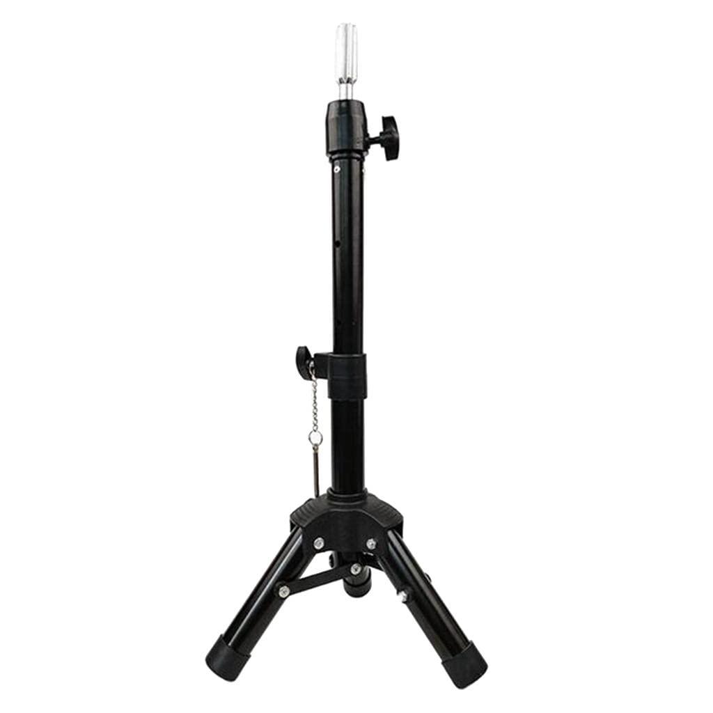 Luzhengyang Luzhengyang Adjustable Metal Mannequin Head Stand for Hairdressing, Cosmetology, and Training with Canvas Block Head - Professional Wig Tripod for Stylists and Hair Extensions
