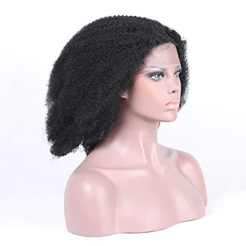 Rosehair Rose Hair Afro Curly Human Hair Wigs Natural Hairline Baby Hair African American Wigs Remy Brazilian Human Hair Lace Front Wig Real Hair Afro Kinky Curly Wig