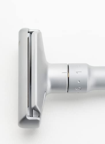 MERKUR Merkur Razor Adjustable Futur Brushed Chrome Safety Razor, MK-700002 , 1 Count (Pack of 1)