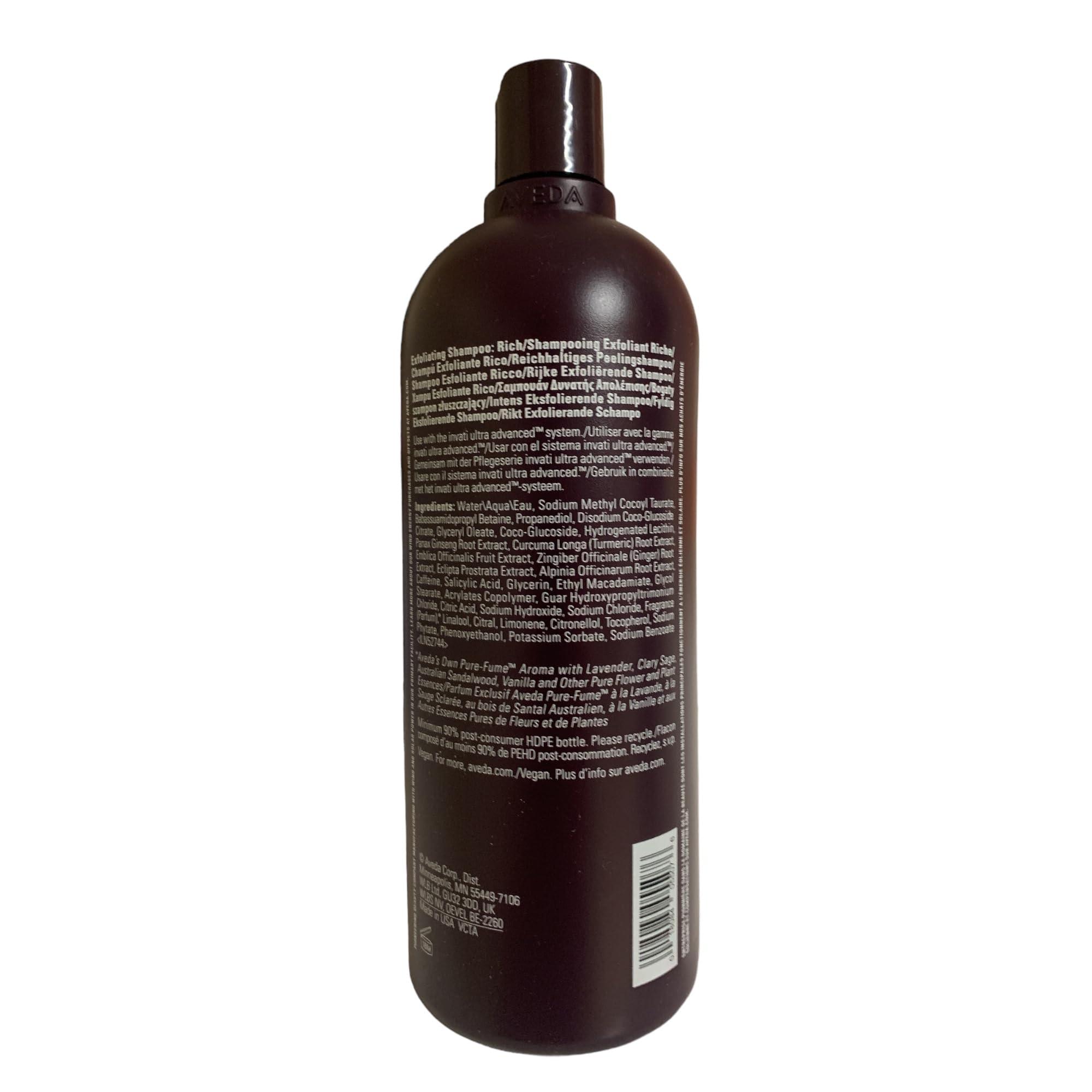 Aveda Aveda Invati Ultra Advanced Thickening Conditioner Rich | Step 2 of 4 | Reduces Hair Loss by 77% | for Medium to Thick Thinning Hair Types | Normal to Oily Scalp | 96% Naturally Derived*, 33.8 Fl Oz