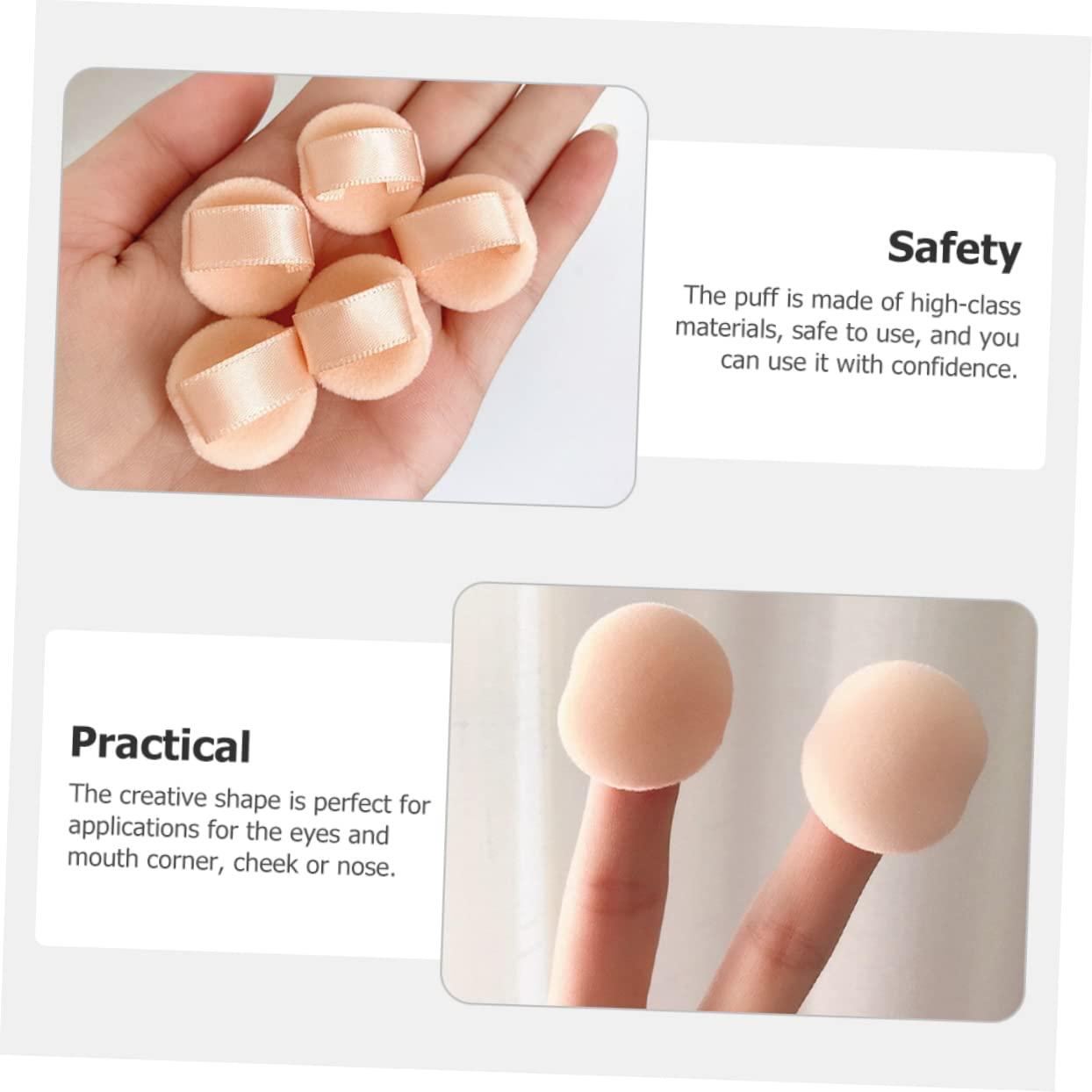 CANIGHT CANIGHT 5pcs Makeup Puffs for Powder Sponges Makeup Cosmetic Powder Round Makeup Sponge Mini Powder Puff Powder Puffs Powder Puff Makeup Puffs Makeup Powder Puff Flocking