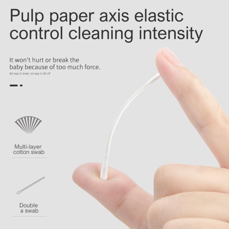 Toddmomy 800 Pcs Cotton Swab Ear Cleaning Swab Cotton Stick Swab Baby Ear Wax Cleaner Baby Ear Cotton Stick Cosmetic Swabs