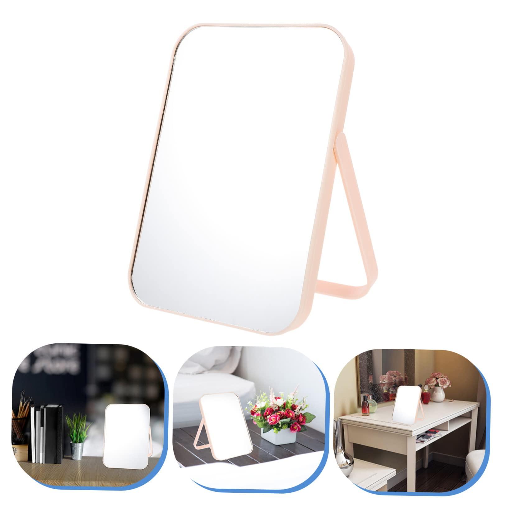 DOITOOL DOITOOL 1pc Folding Vanity Mirror Table Women Vanity Desk Make Dresser Digital Compact Mirror Desk for Vanity Mirrors Cosmetic Mirror Girl Cosmetic Mirror Pp Pink