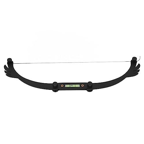 Dioche Bow Tattoo Line Ruler Foldable Eyebrow Makeup Ruler Microblading Permanent Makeup Eyebrow Marker Ruler Eyebrow Mapping Tool Kit Featuring Bow with String (Black)