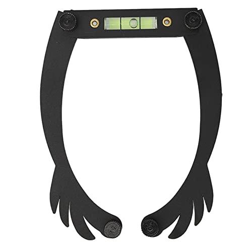 Dioche Bow Tattoo Line Ruler Foldable Eyebrow Makeup Ruler Microblading Permanent Makeup Eyebrow Marker Ruler Eyebrow Mapping Tool Kit Featuring Bow with String (Black)