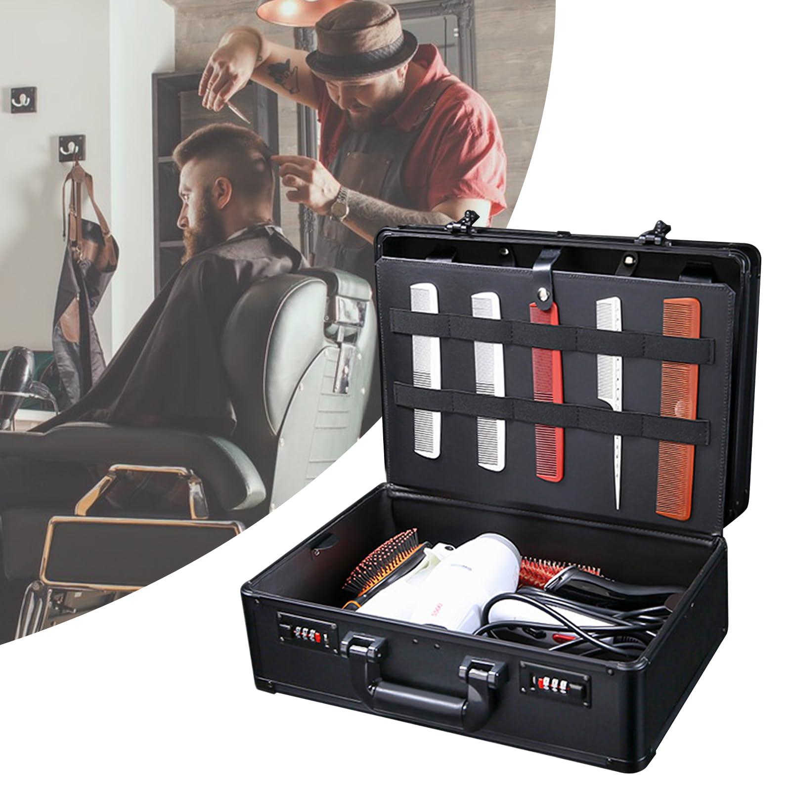 lizponaza Barber Carrying Case Double Layer Clipper Case for Barbers Professional Barber Clipper Case