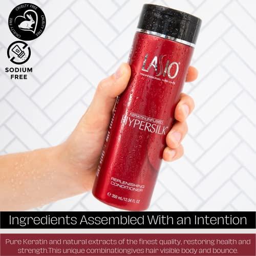 Lasio Lasio - Keratin-Infused HYPERSILK Replenishing Conditioner - 35.27 Fl. Oz - Keratin Conditioner - Deep Conditioner - Conditioner for Dry Hair - Repair, Restore & Redefine Hair Care Product
