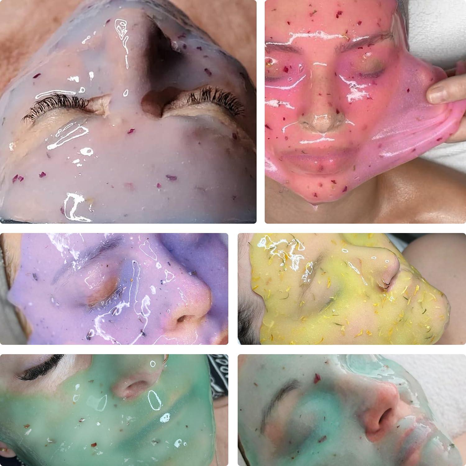 KERUILA KERUILA Bulgarian Rose Jelly Masks For Facials Professional, Rose Masks Powder Facial Mask, Hydrojelly Jelly Gel Face Mask For Peel Off, Smooth & Hydrating Mask for Face Skin Care Of Home Spa