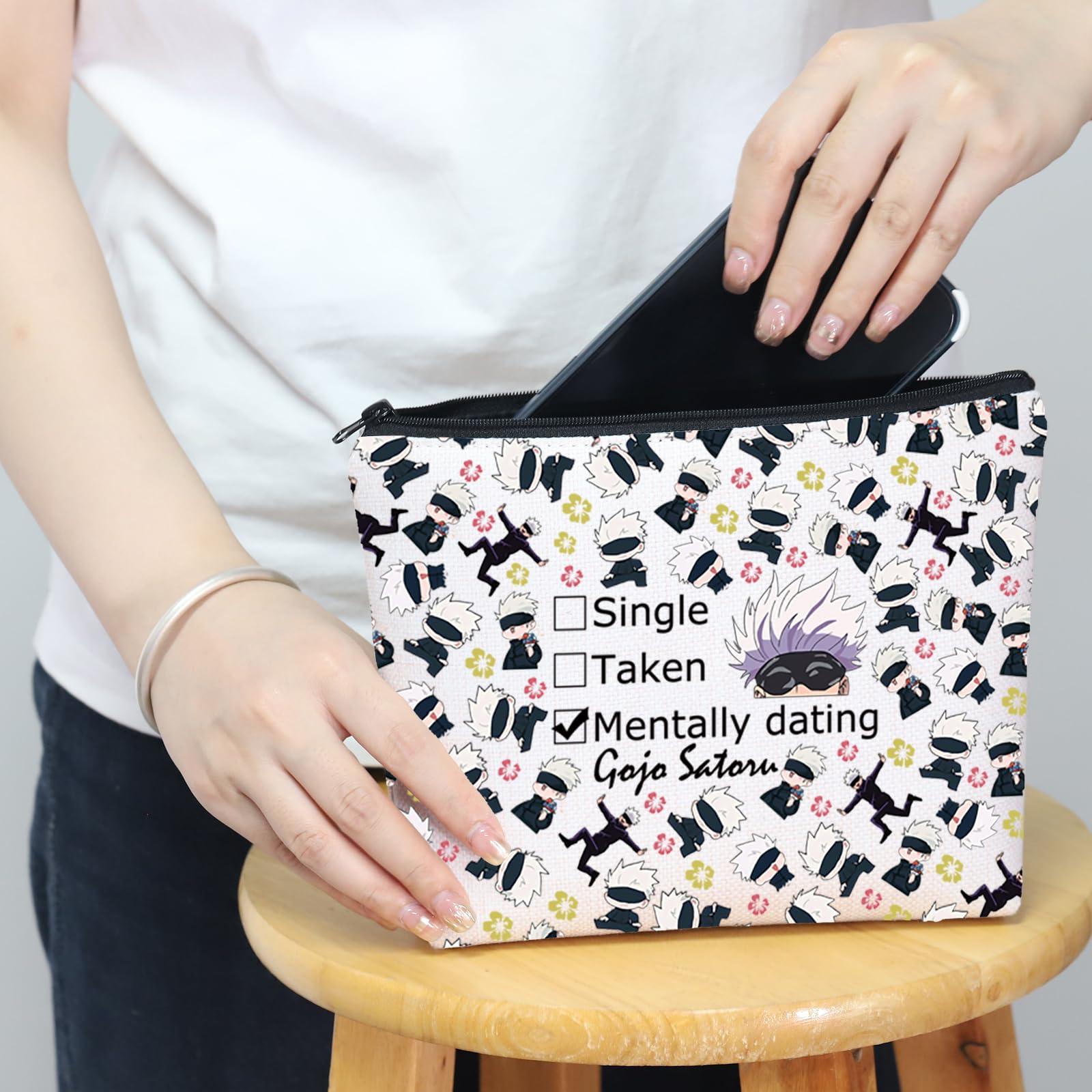 MNIGIU MNIGIU JJK Anime Inspired Gift SG Cosmetic Bag JJK Anime Lover Gift JJK Anime Themed Gift (Taken Bag)