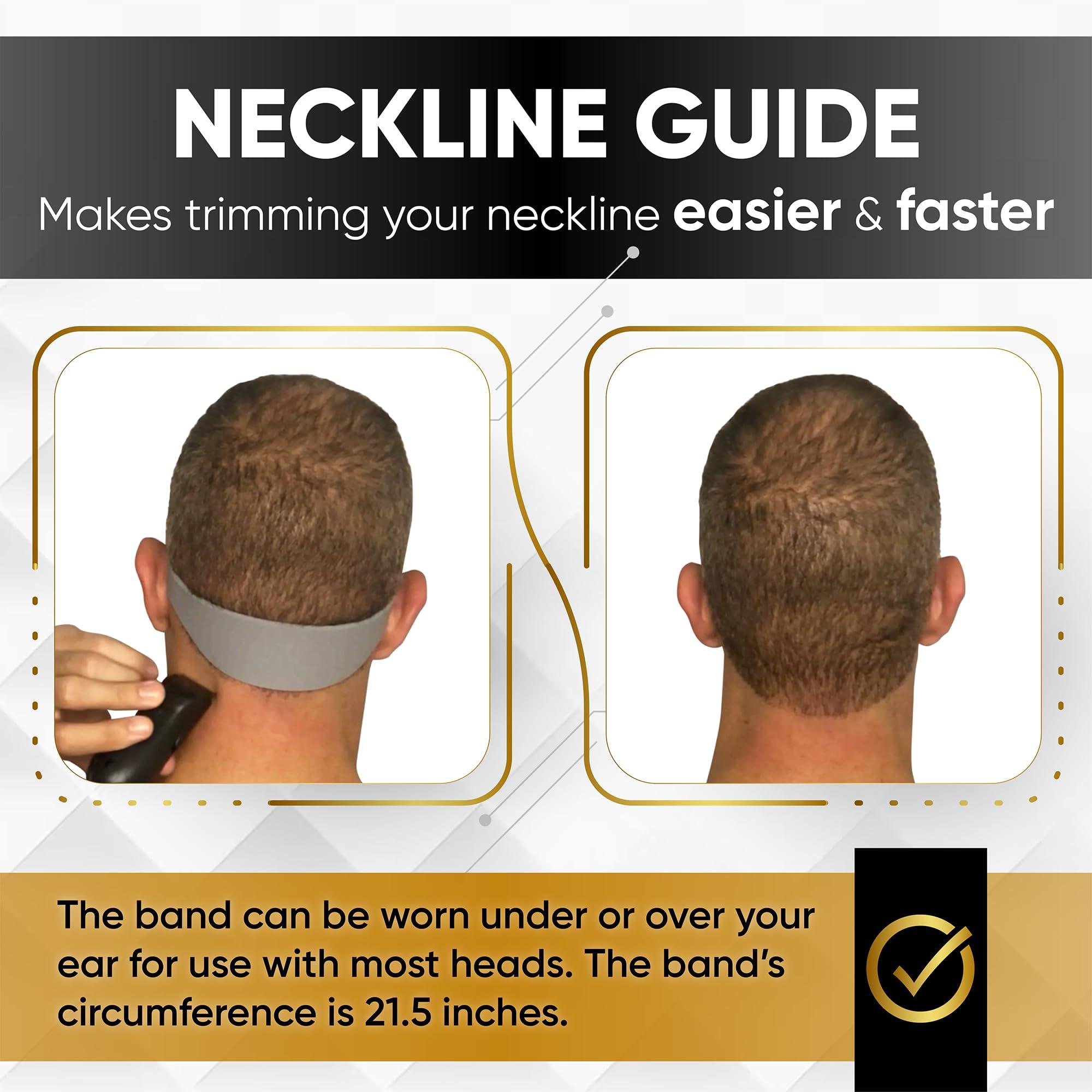 Fade Guide Fade Guide X and Neckline Shaving Template | Curved Silicone Band | Great for Creating Fade Guidelines and for DIY Haircuts | Fade Guide for Hair Clippers
