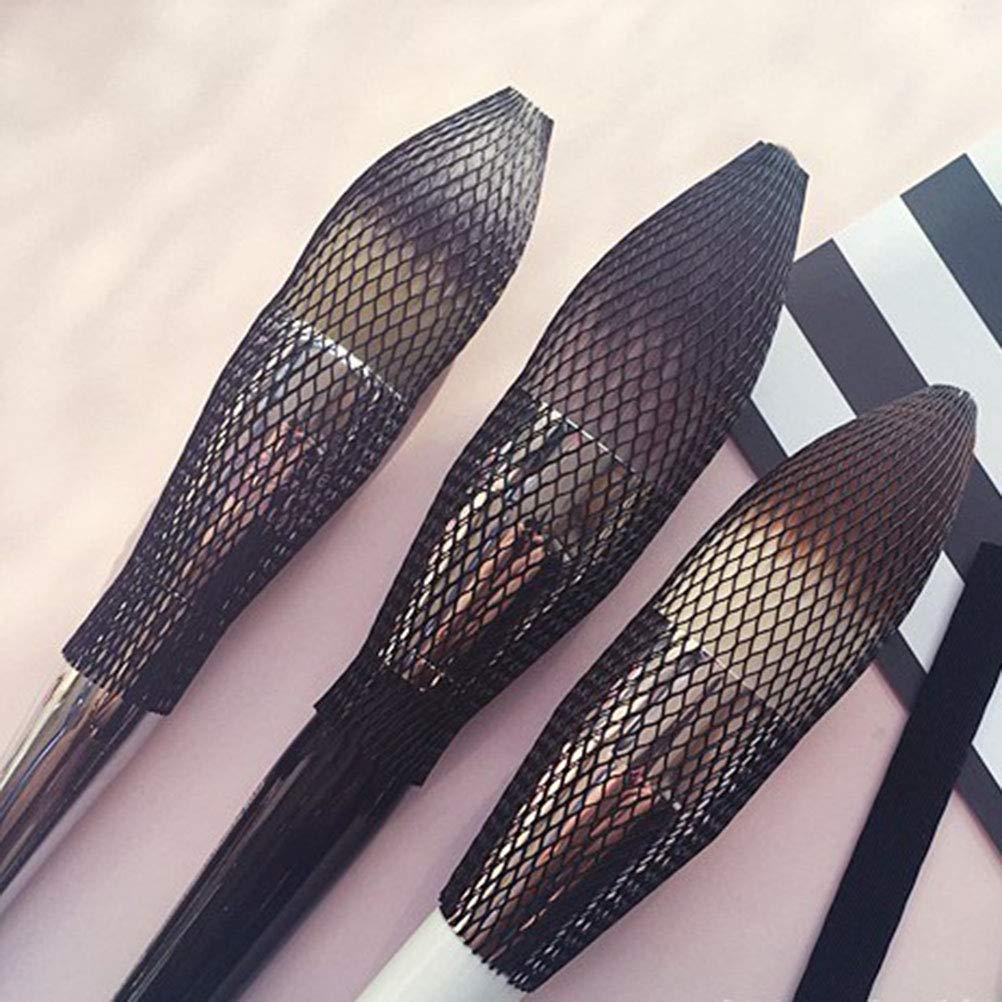 OSALADI OSALADI 100pcs Makeup Brush Guard makeup Eye Liner Makeup Brush Kit Makeup Brush Pen Guard Makeup Applicator Brush Cosmetic Brush Pen Guard Beauty Brush Mesh travel