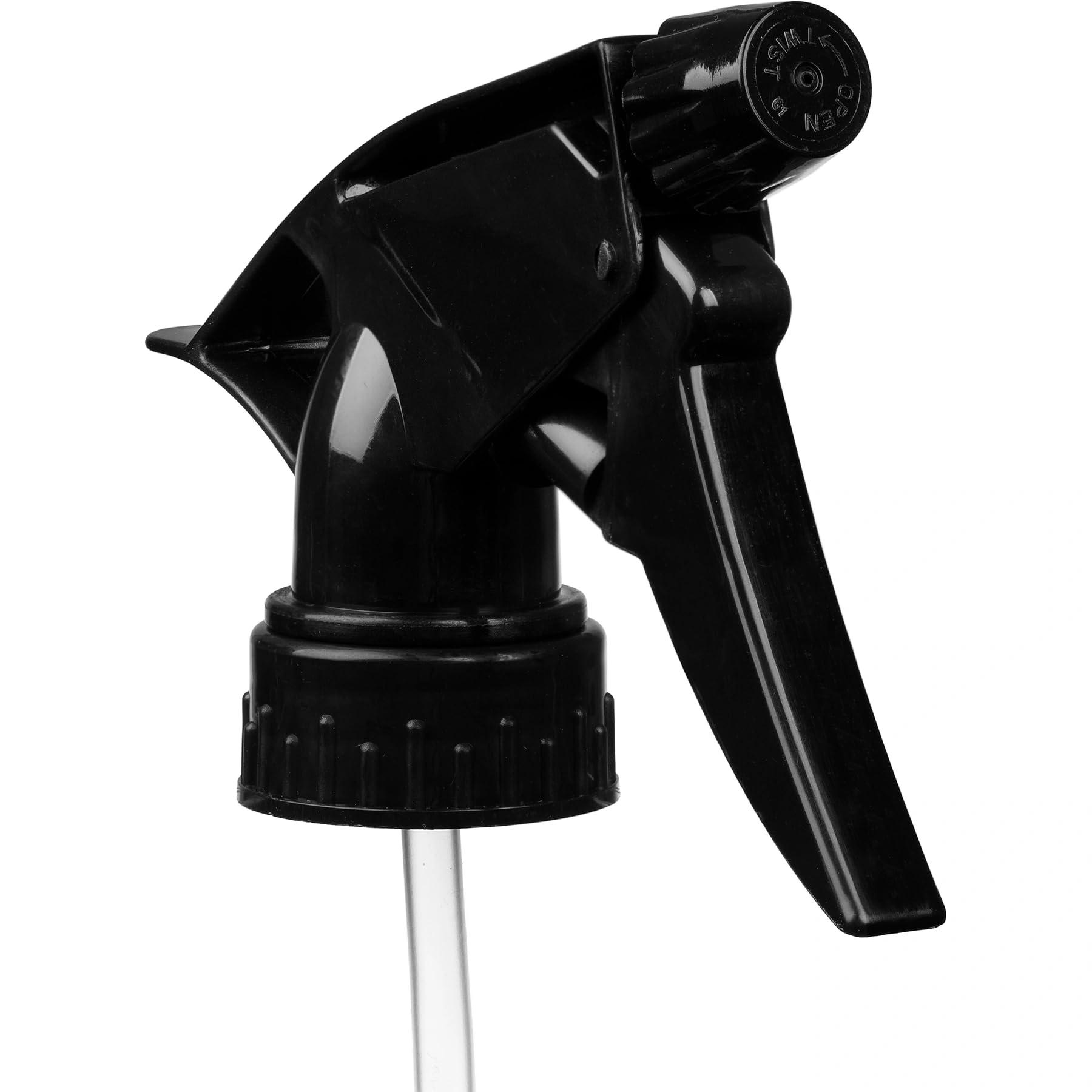 NinthAvenue Basics NinthAvenue Basics All Purpose T-8 Black Trigger Sprayer with 9-1/4"" Dip Tube and 28mm 28-400 Nozzle, 6 Pack, Industrial Grade, Heavy Duty, Chemical Resistant, Adjustable Stream Mist, for Spray Bottles