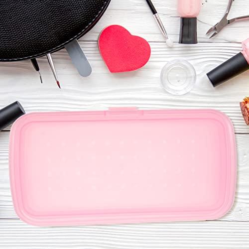 FOMIYES FOMIYES Plastic Containers Clean Box Professional Nail Art Tool Plastic Tray Box for Nail Tweezers Hair Salon Manicure Equipment Eyelash Extensions Lash Tweezers