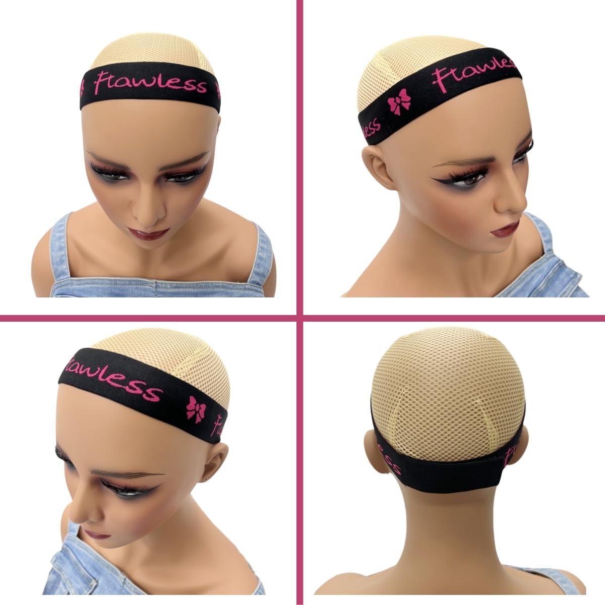 Muundim Muundim Elastic Edge Band for Women Christmas Headbands Thin Lace Front Wigs - Wig Melting Bands 2pcs