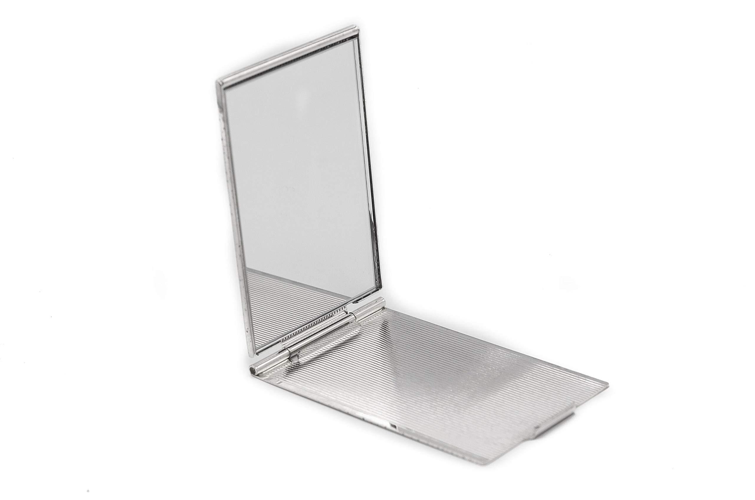 Stephanie Imports Stephanie Imports Ladies Compact Mirror, Small Elegant 2 Sided Pocket Mirrors for Your Purse - Perfect for Travel - 3X/1X Magnification Vintage Handheld Makeup Mirror