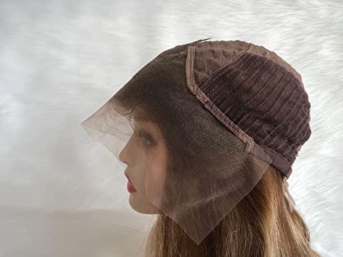 Guanyuwigs Guanyuwigs 13x4 Body Wave Highlight Lace Front Human Hair Wig Transparent Lace Wig 4/27 (14inch)