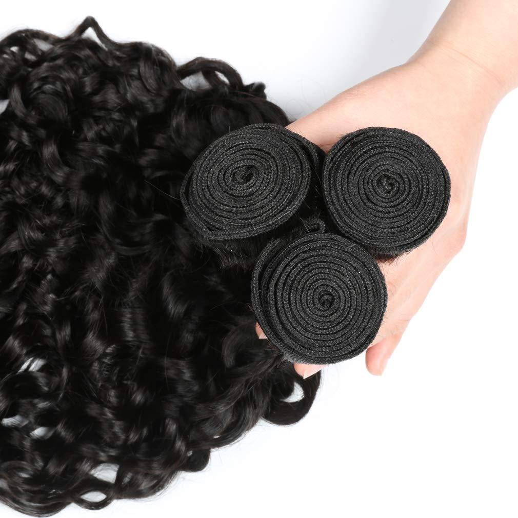 Genrein Brazilian Kinky Curly Hair Bundles 18 20 22 Inch Brazilain Curly Human Hair Weave Bundles 100% Unprocessed Virgin Curly Human Hair Extensions