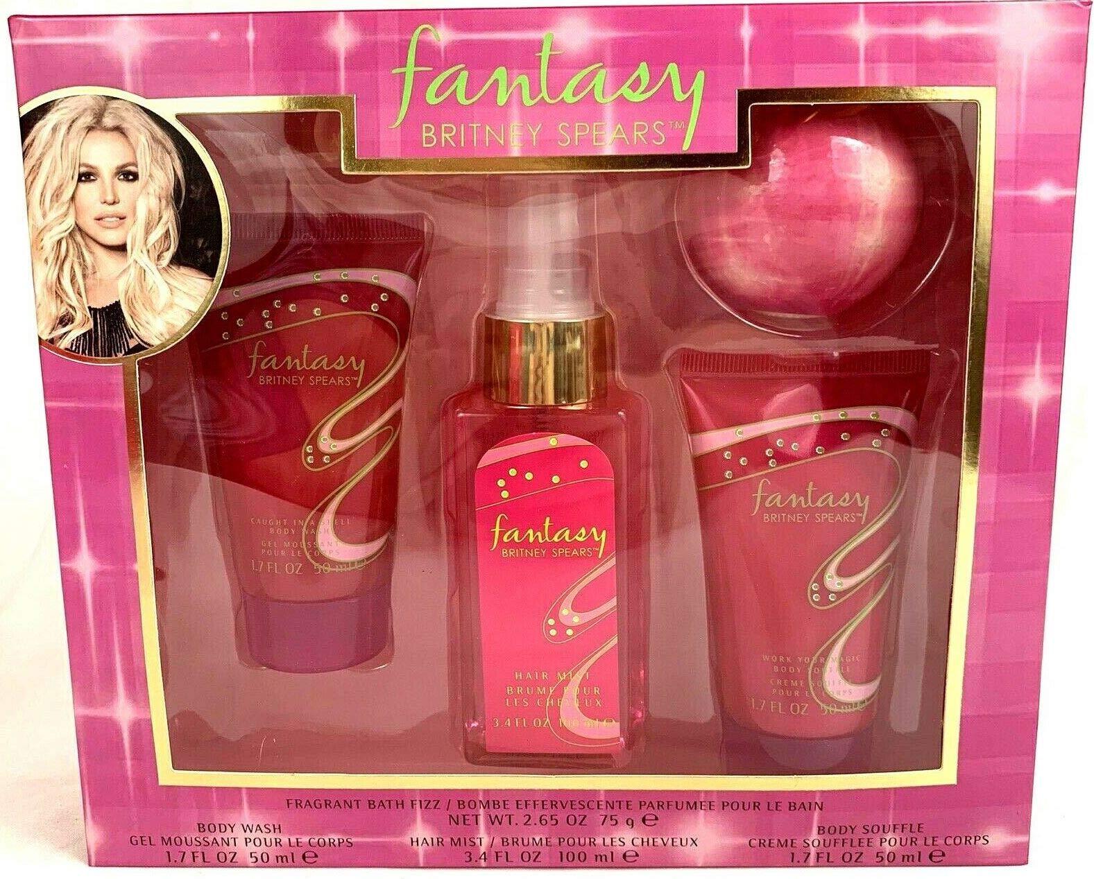 Fragrance Gift Fantasy Britney Spears Women Bath Set - 4 pc