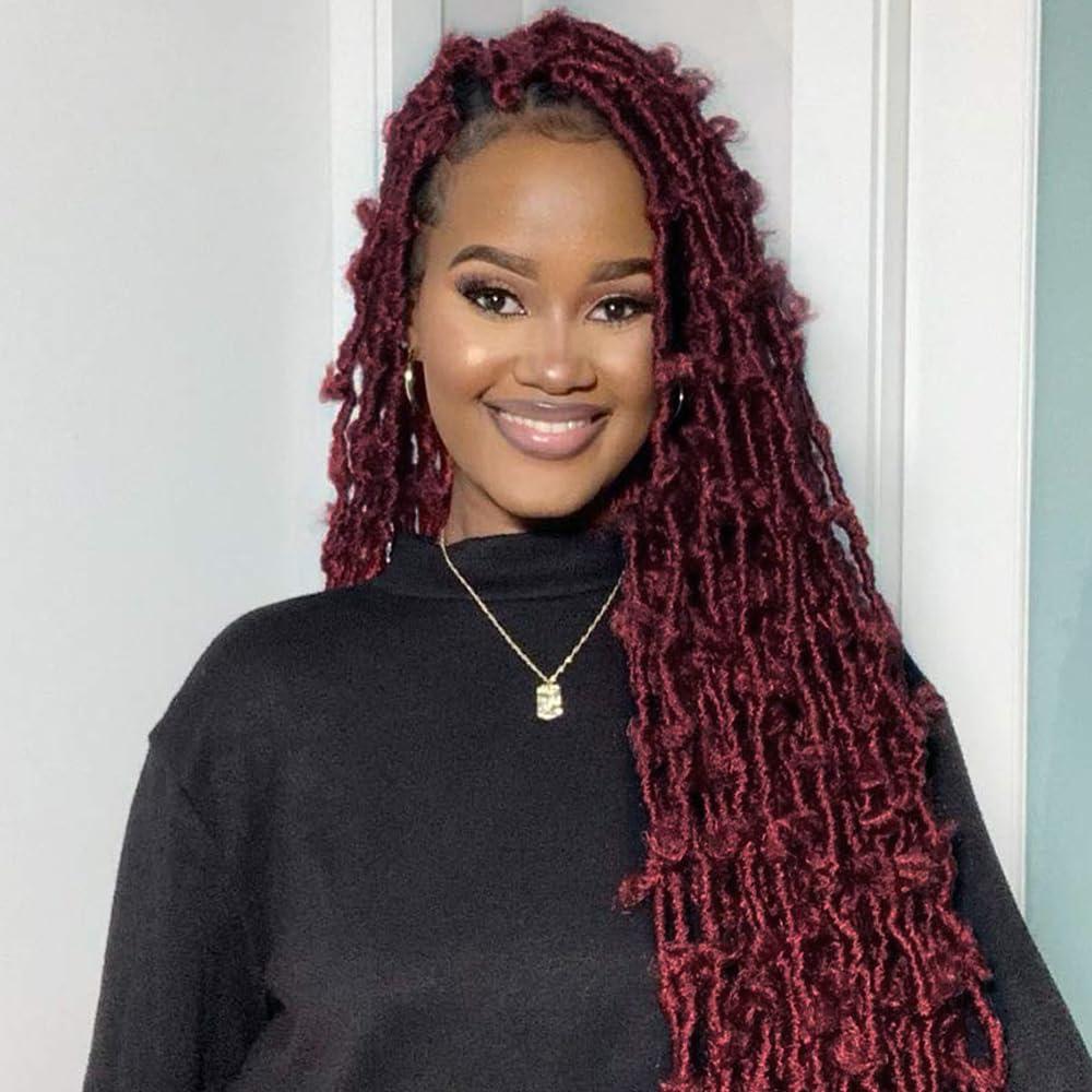 QUEEN VIRGIN REMY QUEEN VIRGIN REMY QVR Afro Kinkys Bulk Human Hair for Dreadlock Extensions Repair Locs, 14inch Burgundy Mini Twist Braiding Afro Kinky Human Hair for Locs 1 Pack 50 Gram