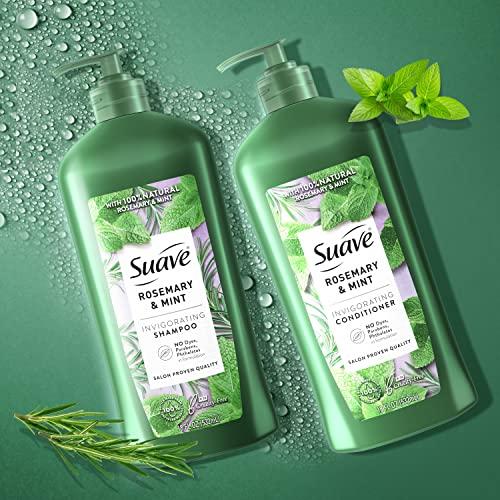 Suave Suave Professionals Invigorating Shampoo and Conditioner for Dry and Damaged Hair Rosemary and Mint Paraben Free and Dye Free Hair Shampoo and Conditioner 18 oz 2 Count