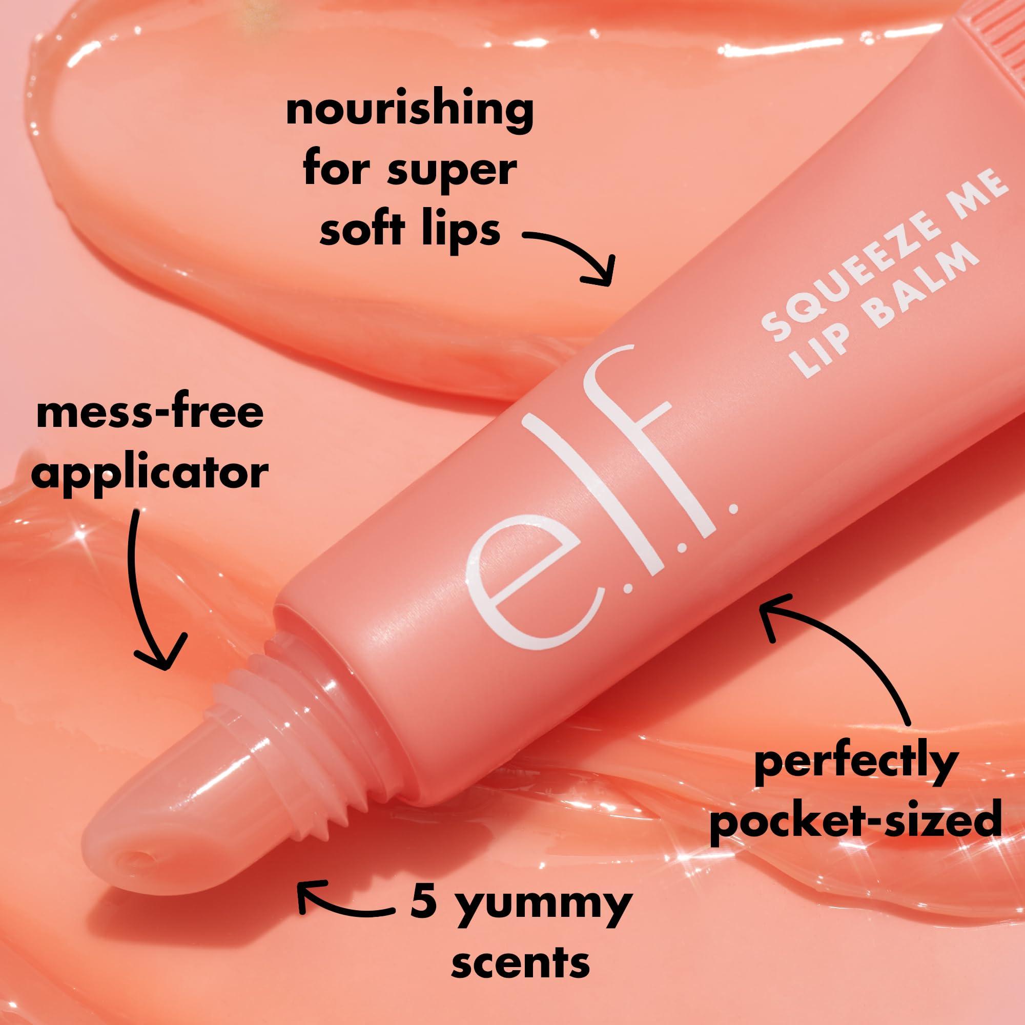 e.l.f. e.l.f. Squeeze Me Lip Balm, Moisturizing Lip Balm For A Sheer Tint Of Color, Infused With Hyaluronic Acid, Vegan & Cruelty-free, Grape