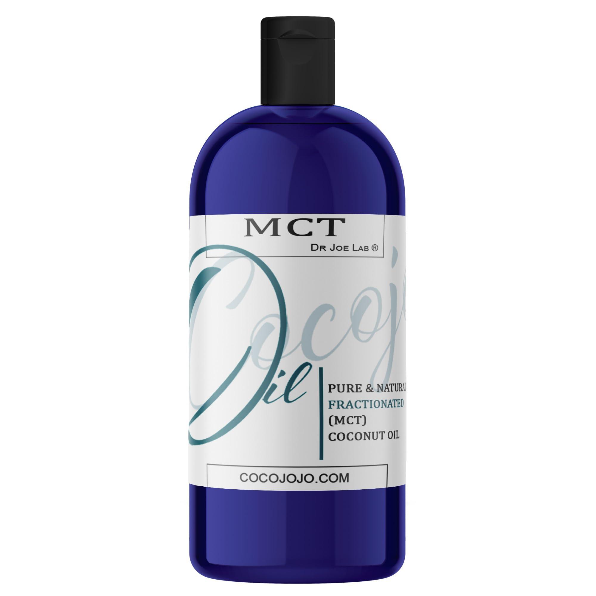 Dr Joe Lab Dr Joe Lab MCT Oil - Pure, Fractionated Coconut, Medium Chain Triglycerides, Vegan, Bulk Carrier Oil - 32 oz - for Skin, Hair, Nails, Body, Eyelashes, Facial Hair