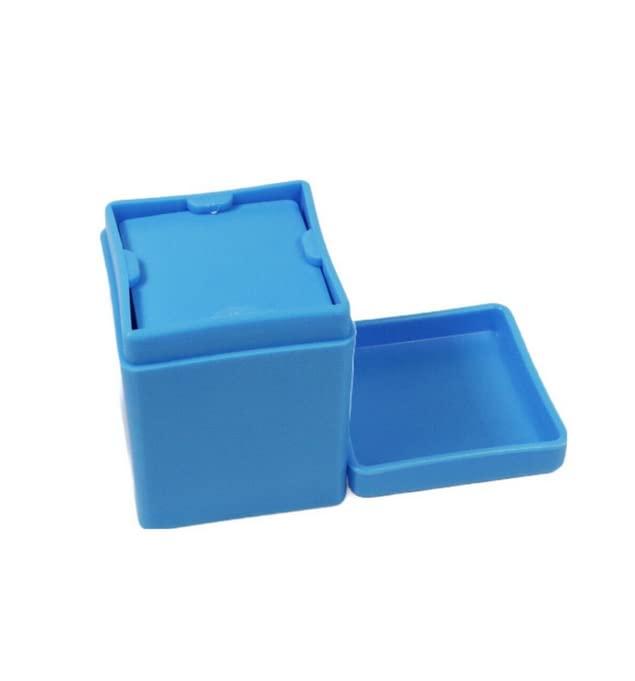 AmeriCan Goods AmeriCan Goods Dental Gauze Sponge Dispenser with Spring Comfprtable for Dental Sponges, Dental Gauze & Nail Wipes Dispenser 2\"x 2\" White (Blue)