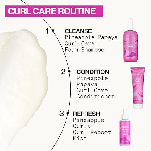 Pacifica Pacifica Curly Hair Conditioner - Pineapple Papaya Curls Hair Care Treatment, Designed to Enhance Natural Curls, Color-Safe, Vegan & Cruelty-Free Dermatologist Tested
