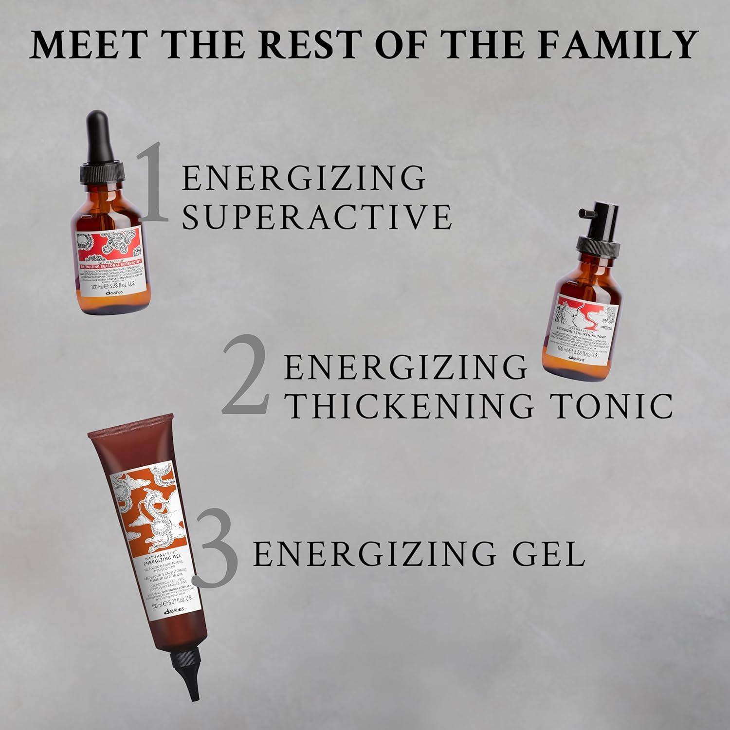 Davines Davines Naturaltech ENERGIZING Seasonal Superactive Treatment, Reduce Hair Loss, Improve Hair Density And Body, 3.38 Fl. Oz.