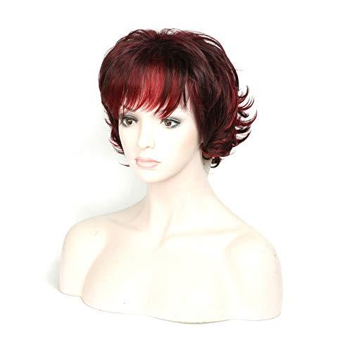 CloserHair CloserHair Women\'s Fashion Short Curly Red Wigs Part Wig