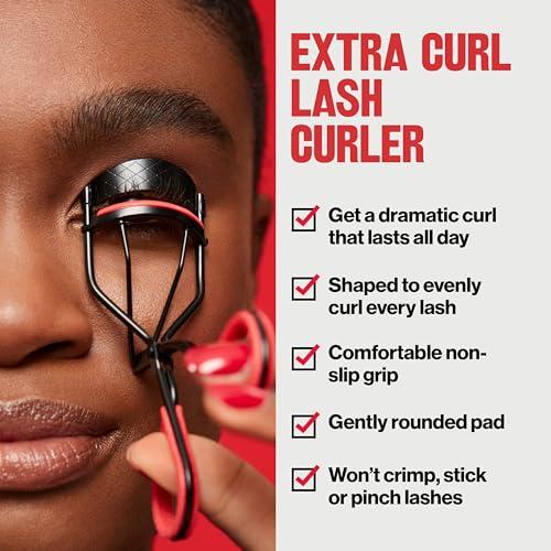 REVLON Revlon Extra Curl Lash Curler, Gives an All Day Dramatic Curl, with Finger Grips for a Non Slip Grip, Easy to Use, 1 Count (Pack of 2)