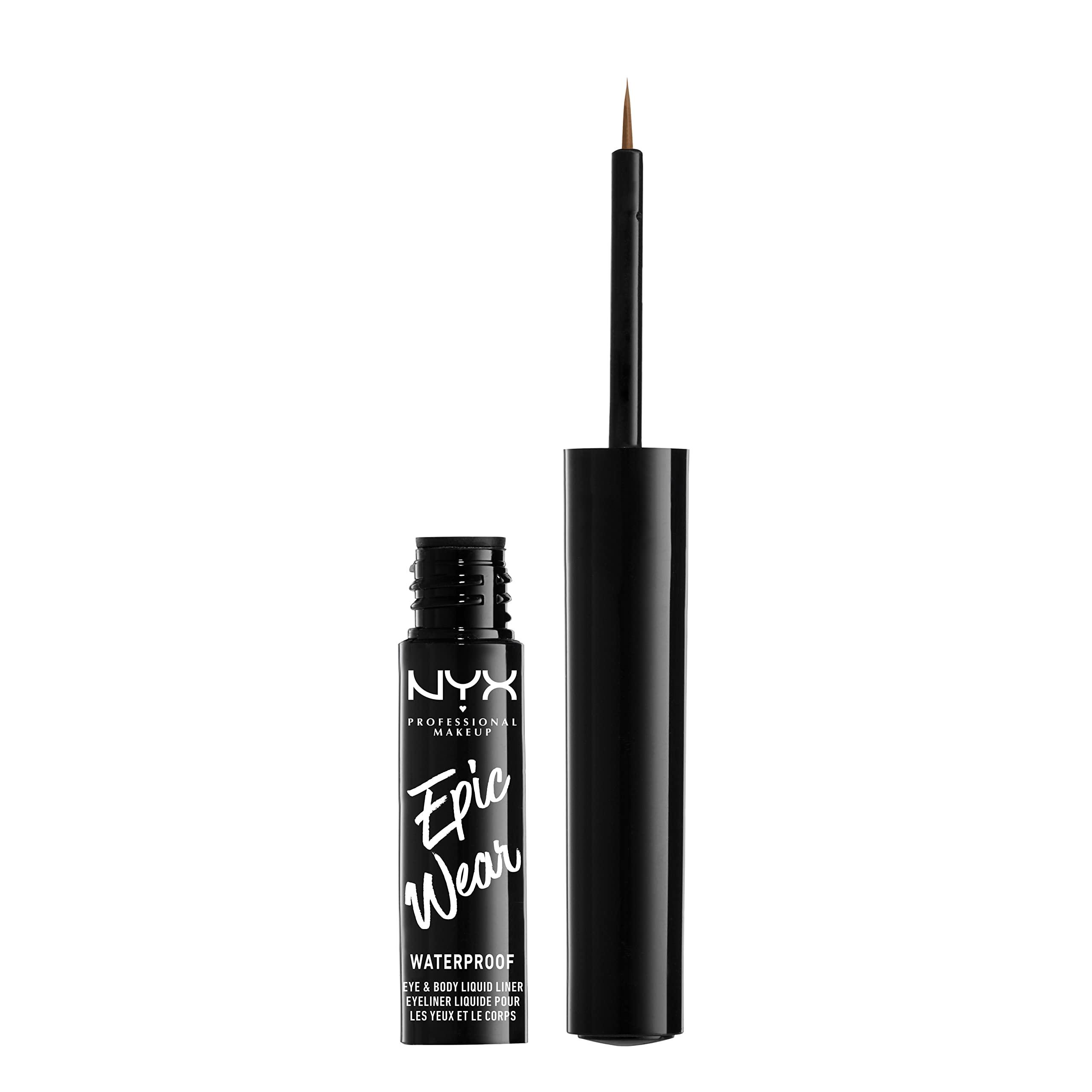 NYX PROFESSIONAL MAKEUP NYX PROFESSIONAL MAKEUP Epic Wear Metallic Liquid Liner, Long-Lasting Waterproof Eyeliner - Brown Metal