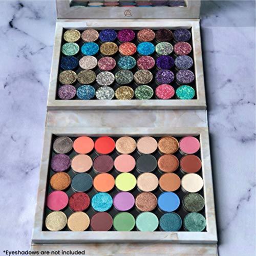 Adept Cosmetics Adept Cosmetics Marble Extra Large Empty Magnetic Makeup Palette Holds 70 Standard Magnetic Eyeshadows. Depot your Highlighters, Blushes, Powders and more
