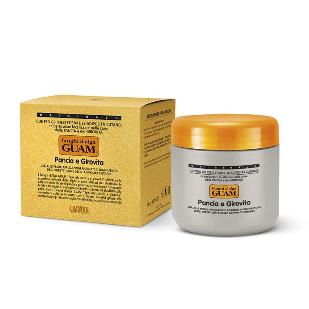 Guam Guam TUMMY & WAIST, Stomach Wrap for Cellulite Reduction, Tighten Loose Belly Skin | Anti-Cellulite Lipo Wraps for Stomach, Seaweed + Caffeine | Cellulite Remover Tummy Wrap, 1.1LB