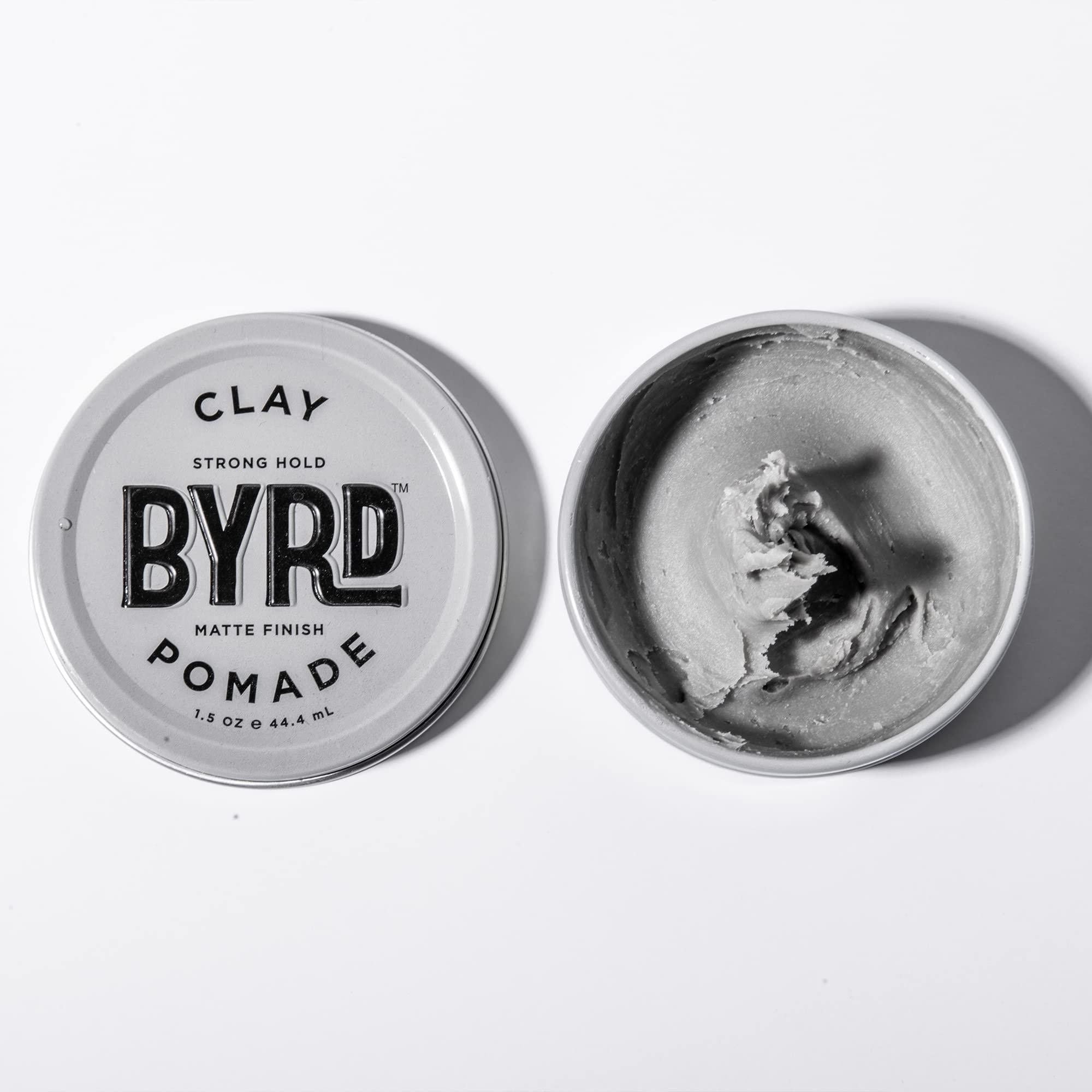 BYRD Hairdo Products BYRD Hair Clay Pomade – Strong Hold, Ultra Matte Finish, Add Volume and Sculpt to All Hair Types, 3.35 Oz
