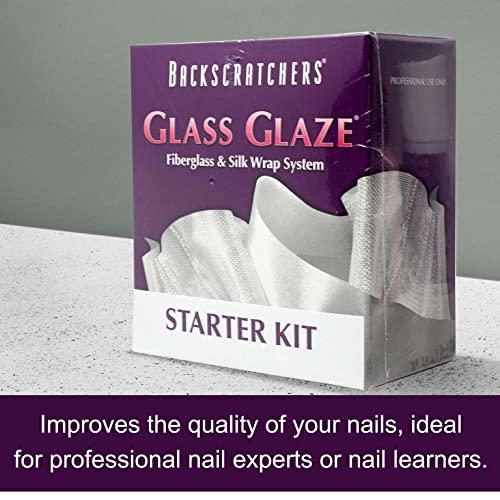 BACKSCRATCHERS Backscratchers Extreme Glass Glaze Fiberglass and Silk Wrap Starter Kit - Broken Nail Repair for Healthy Nail Growth