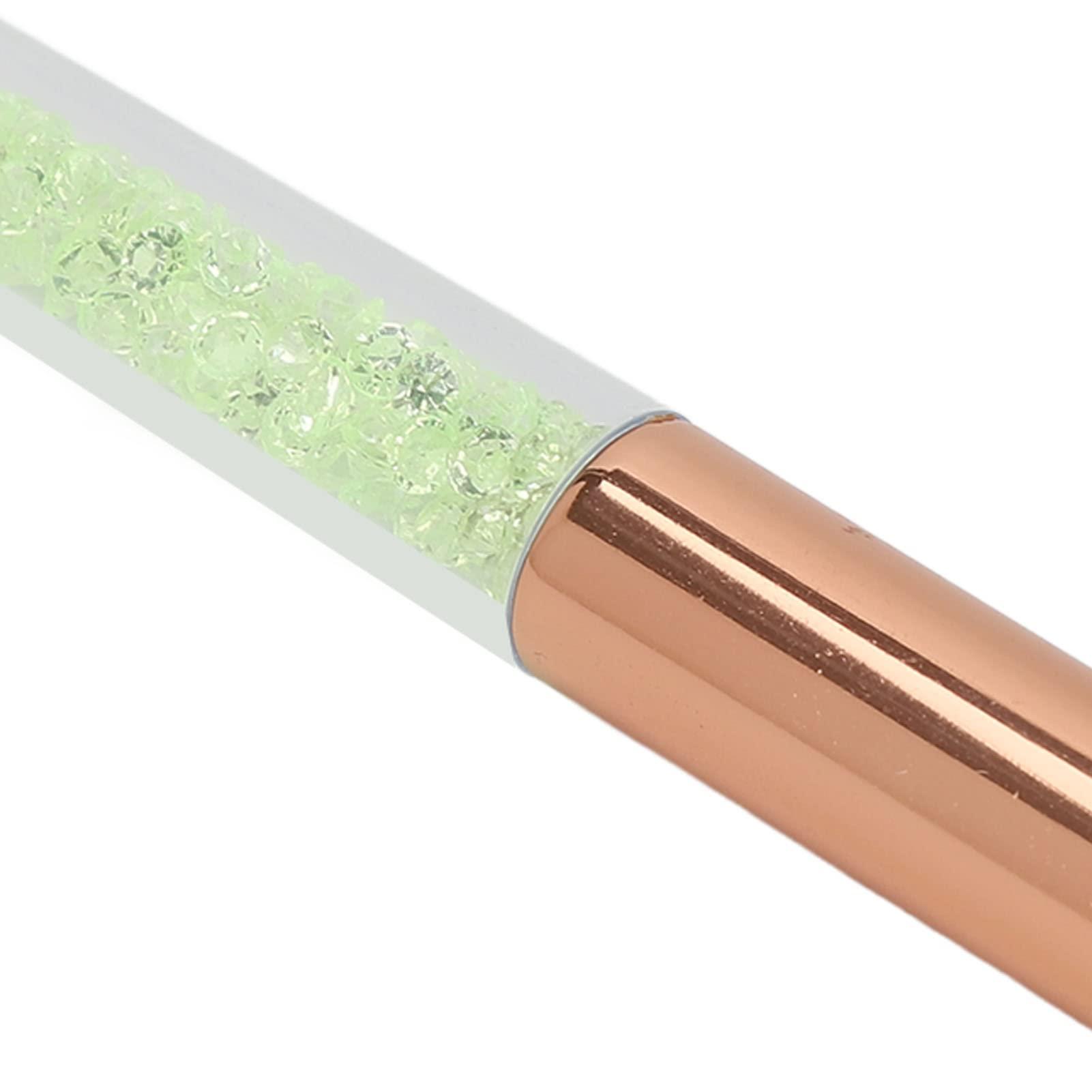 TITA-DONG 5pcs Lip Blending Brush, Round Tip Rhinestones Handle Lip Brushs, Portable Lip Smudge Brush, Professional Eye Shadow Brush for Under Eye Concealer, Soft Hair Lipstick Smudge Applicator Brush